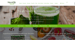 Desktop Screenshot of macrolifenaturals.com