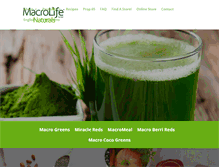 Tablet Screenshot of macrolifenaturals.com